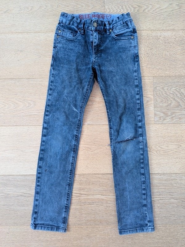 pantalon en jean fille - taille 140 (10 ans), Ophalen, Gebruikt, Meisje, Broek