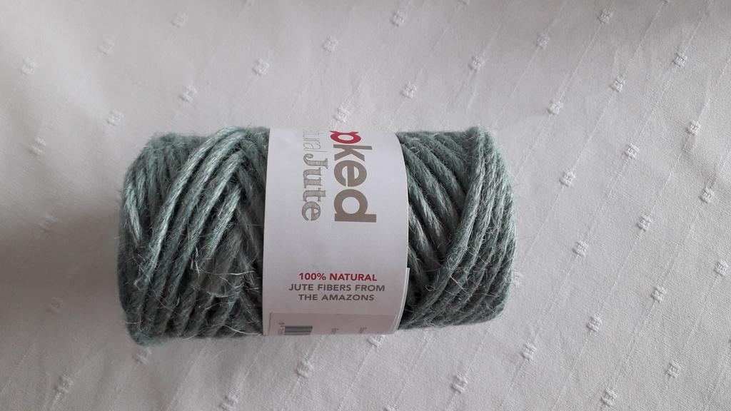 Hoooked, natural jute, 1 bol, kleur serenity mint, Ophalen of Verzenden, Nieuw, Breien of Haken, Wol of Garen