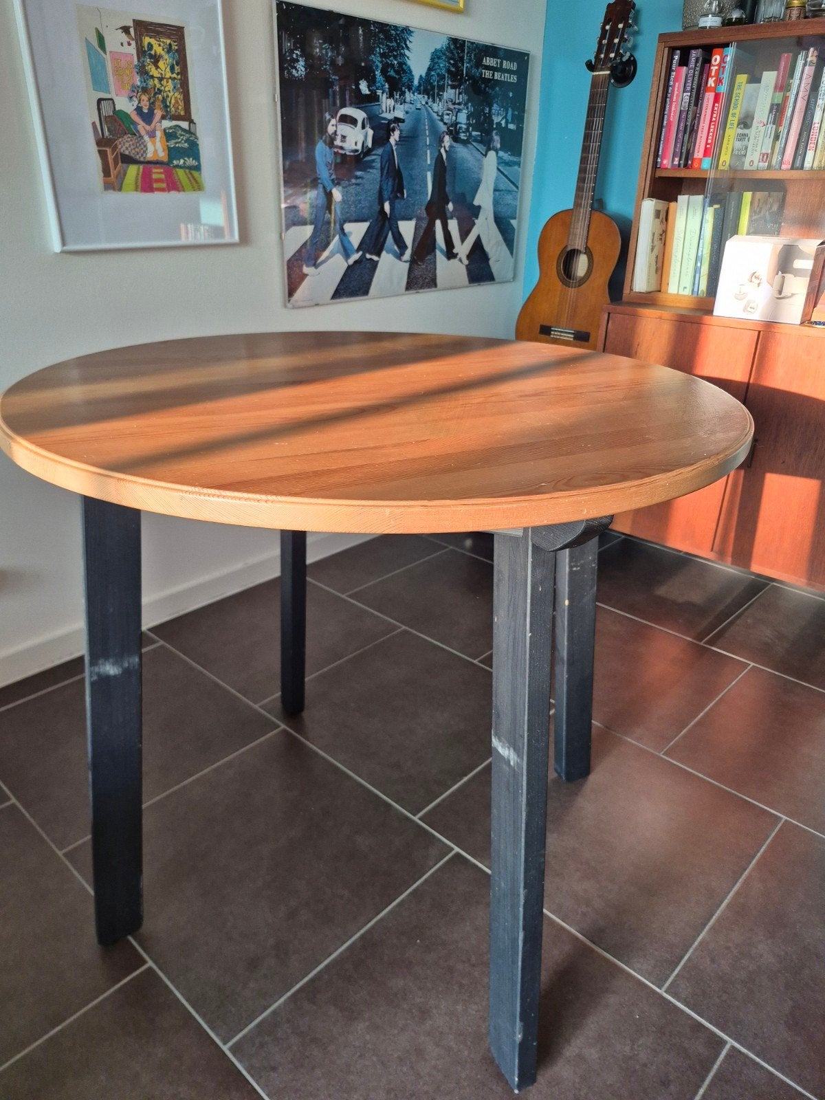 Ronde eettafel, Ophalen, Gebruikt, 50 tot 100 cm, Rond