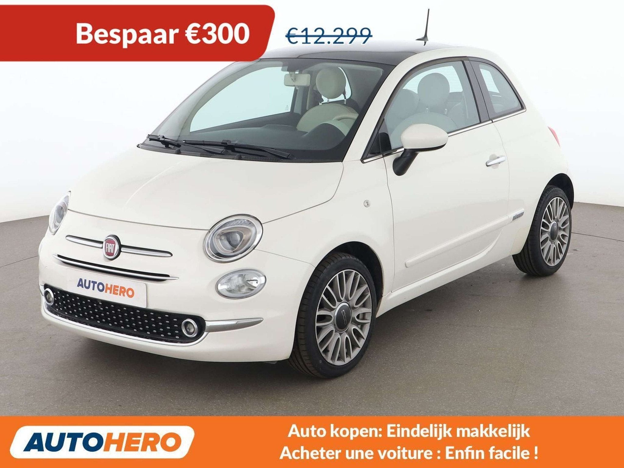 Fiat 500 1.2 Lounge (année de construction 2018), Autos, 1242 cm³, Achat, Euro 6, 69 ch