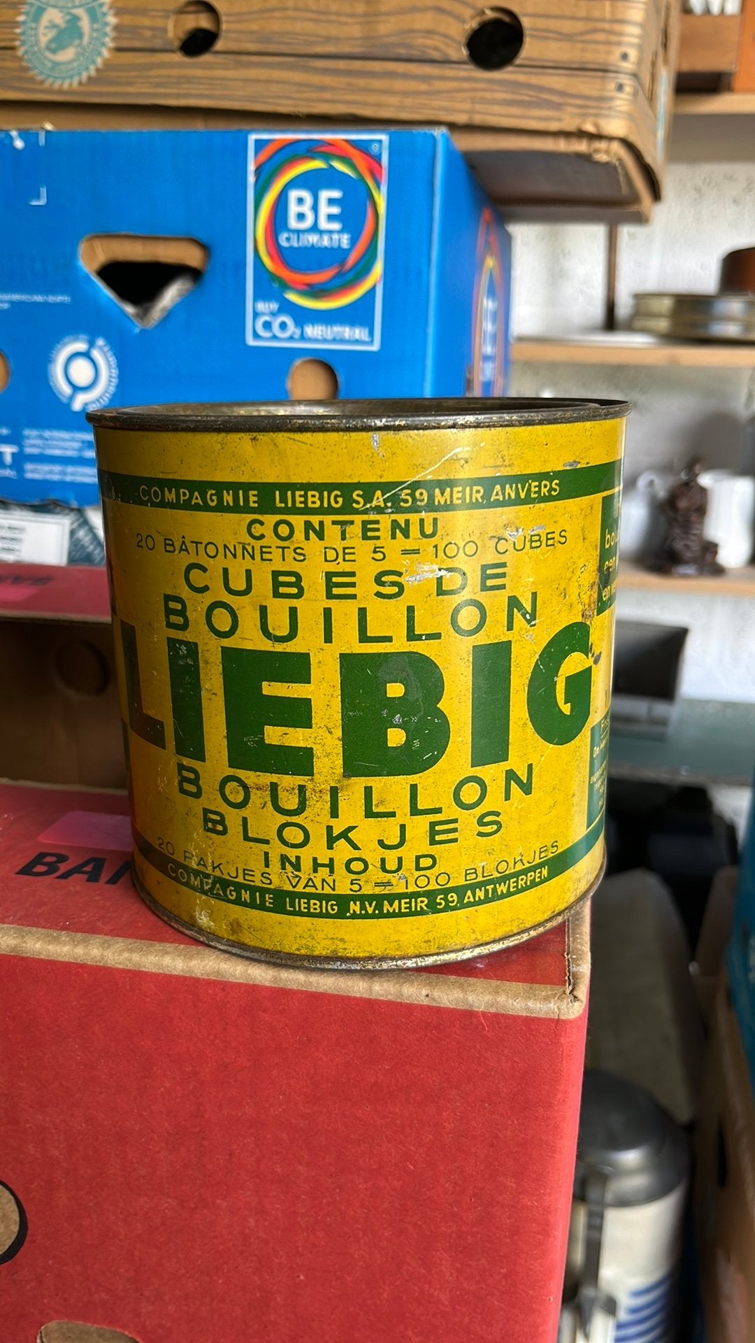 Ancienne boîte en tôle liebig, Collections, Enlèvement ou Envoi, Comme neuf