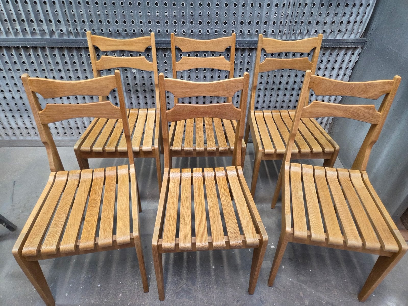 6 chaises Guillerme et Chambron, Antiquités & Art, Enlèvement ou Envoi