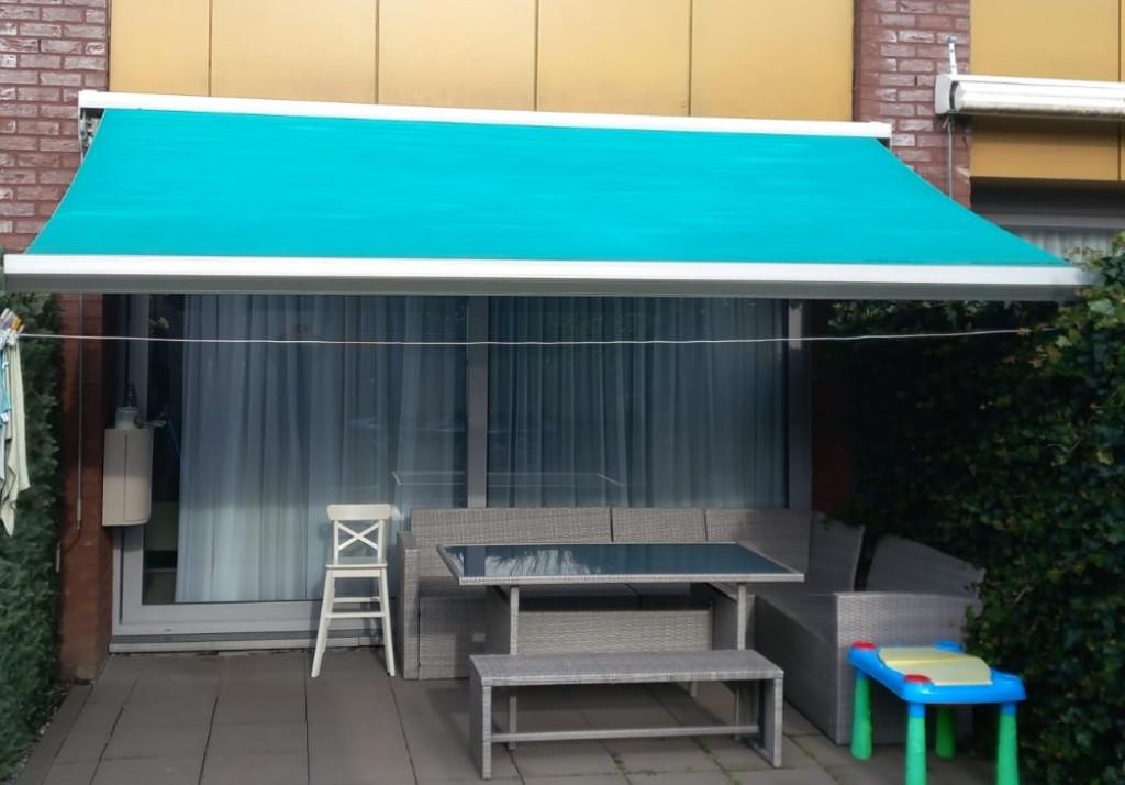 Zonnescherm, Tuin en Terras, Zonneschermen, Ophalen, Gebruikt, Elektrisch, 150 tot 300 cm