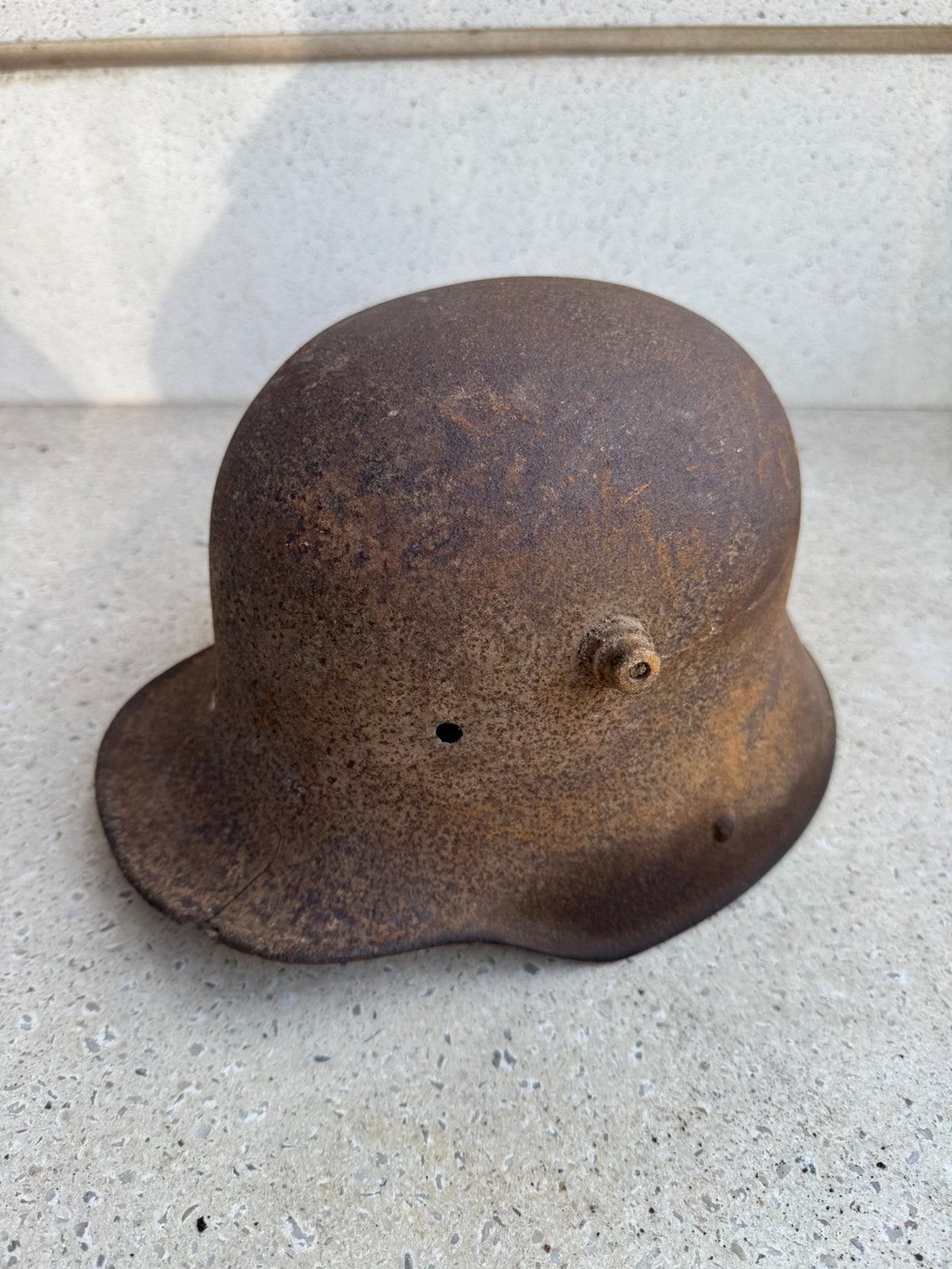 Wo1 Duitse helm, Verzamelen, Ophalen of Verzenden