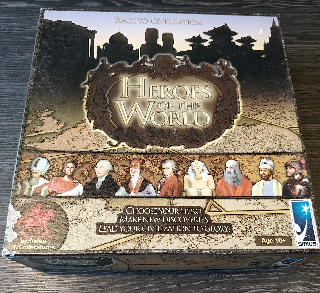 Bordspel Heroes of the world race to civilization, Hobby en Vrije tijd, Ophalen of Verzenden, Gebruikt