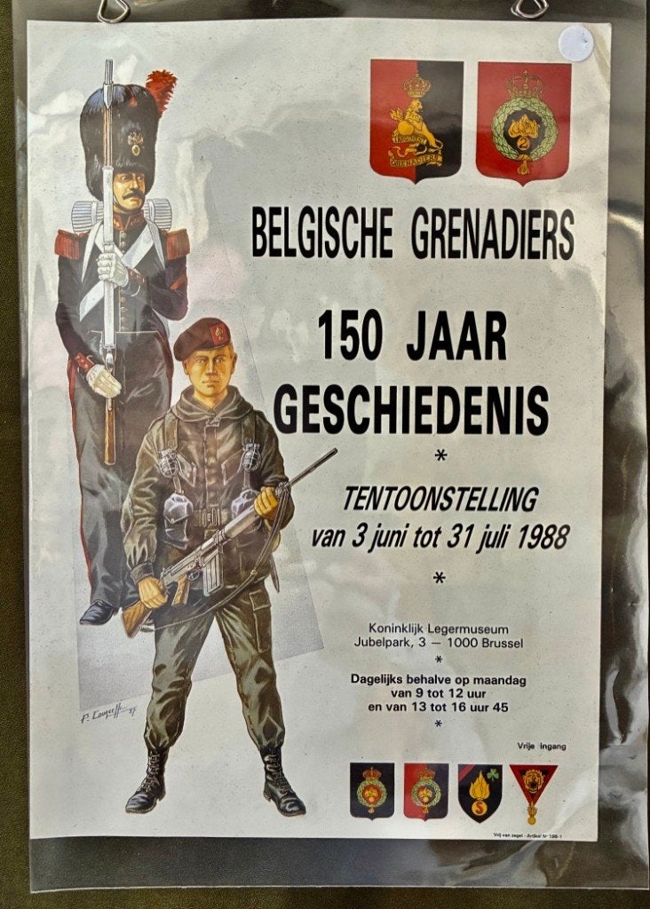 Belgische Grenadiers 150 jaar; 1988, Collections, Enlèvement ou Envoi, Armée de terre