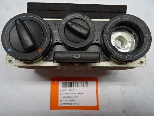 PANNEAU DE COMMANDE CLIMATISATION Lupo (6X1) (1J0819045F), Utilisé, Volkswagen
