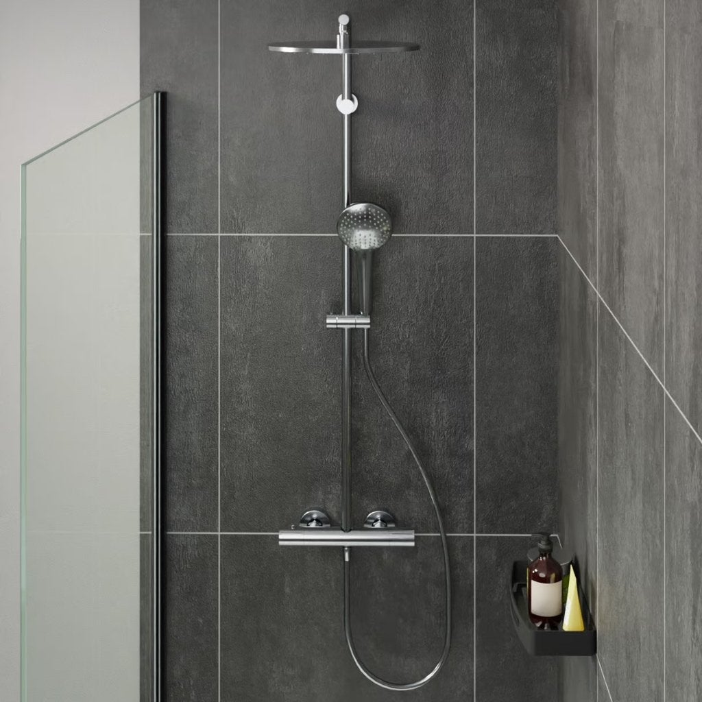 Blaufoss Round regendoucheset 300 NIEUW, Enlèvement, Neuf, Chrome, Douche