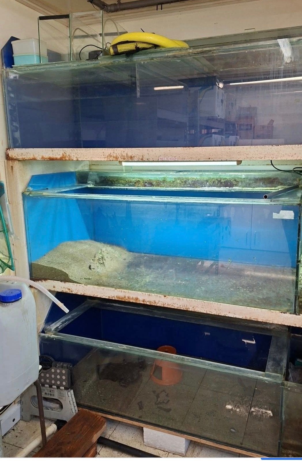 2 aquariums peuvent être récupérés gratuitement, Enlèvement
