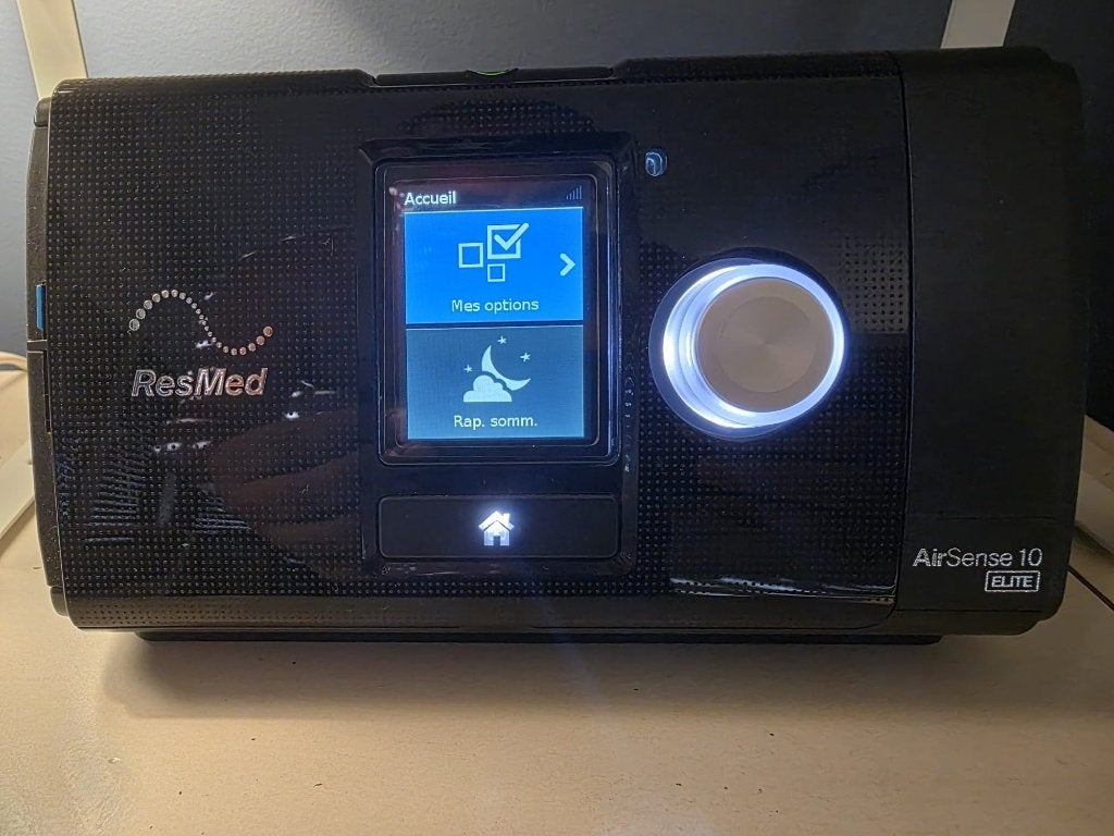 Cipap pour apnées du sommeil Resmed AirSense 10 Elite, Divers, Matériel Infirmier, Enlèvement ou Envoi, Utilisé