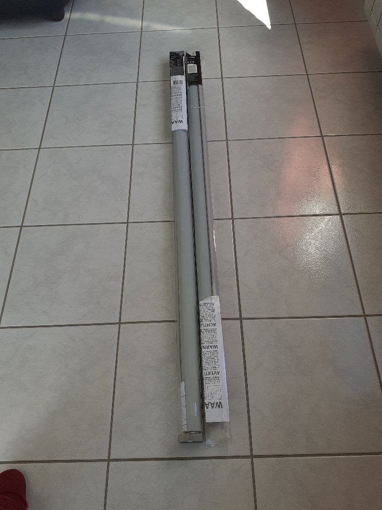 2 rolgordijnen lichtgrijs Breedte 120 Hoogte 190 NIEUW, Huis en Inrichting, Ophalen, 120 cm, Rolgordijn, 190 cm