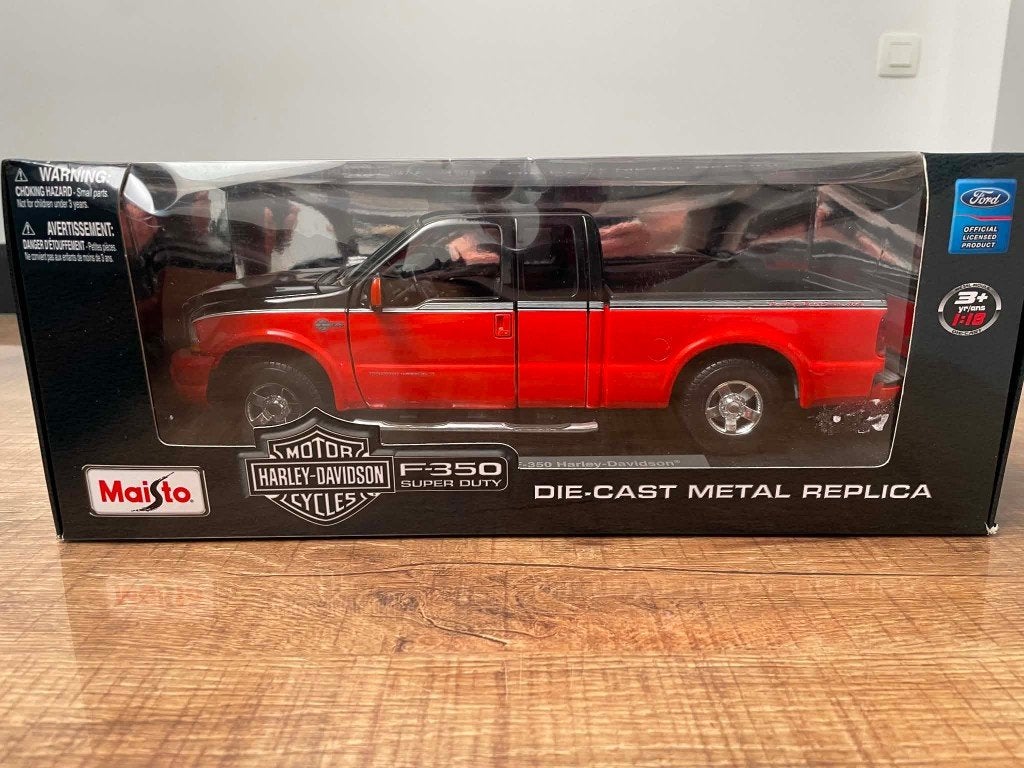Maisto - Ford F350 Harley-Davidson Pick-up - Schaal 1:18 ., Ophalen of Verzenden, Nieuw, Auto, Maisto