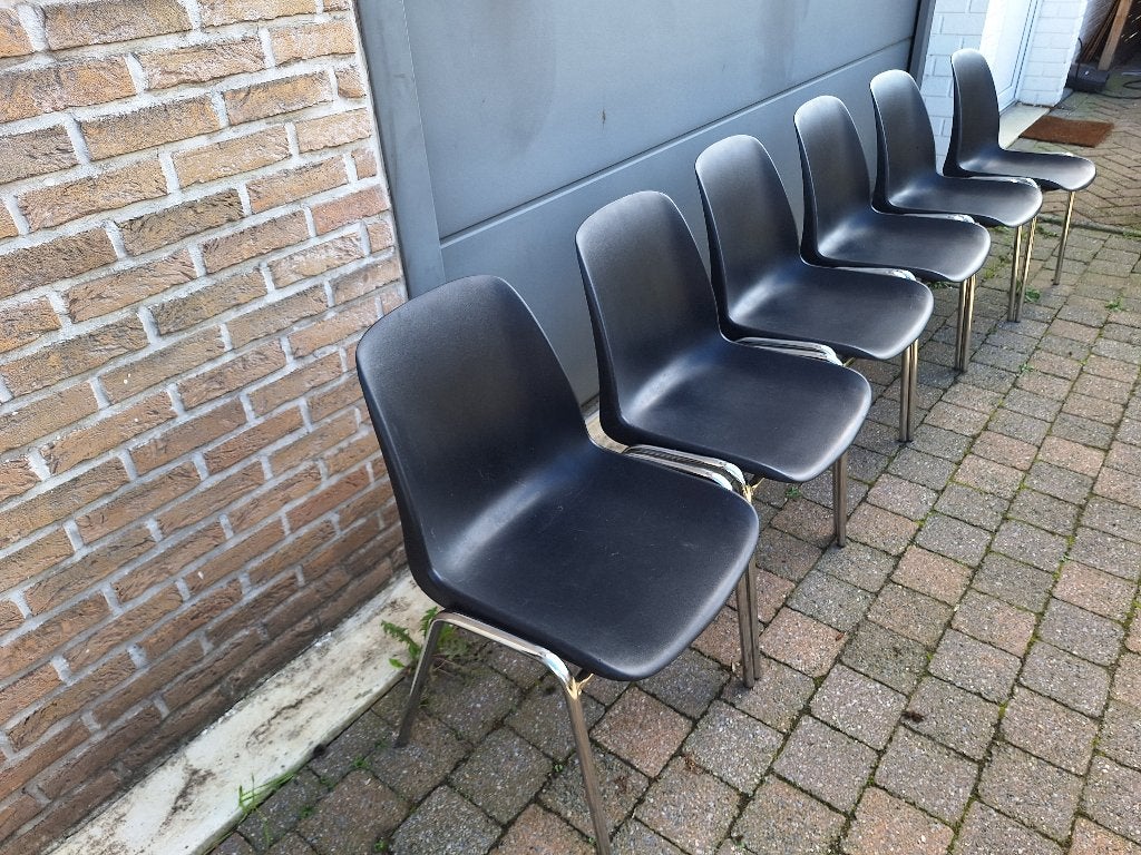 6 kuipstoelen, Huis en Inrichting, Ophalen, Vijf, Zes of meer stoelen, Kunststof, Gebruikt
