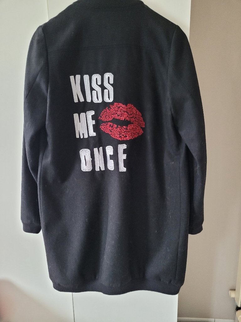 Dames mantel - zwart - maat 36, Kleding | Dames, Ophalen, Zwart, Zo goed als nieuw, Nikkie