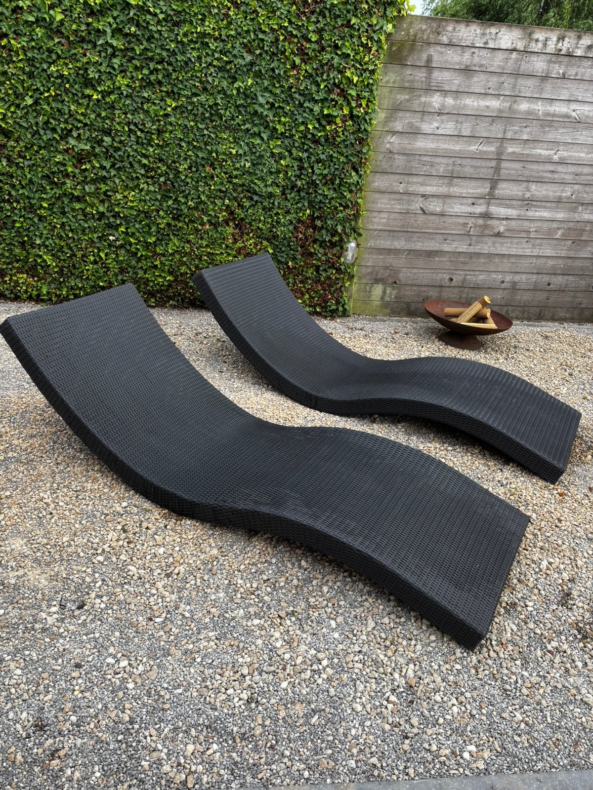 2 stijlvolle ligstoelen te koop, Tuin en Terras, Ligbedden, Ophalen, Zo goed als nieuw