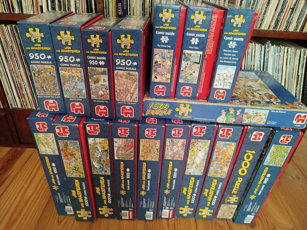 puzzels jan van haasteren, Hobby en Vrije tijd, Overige Hobby en Vrije tijd, Ophalen, Zo goed als nieuw