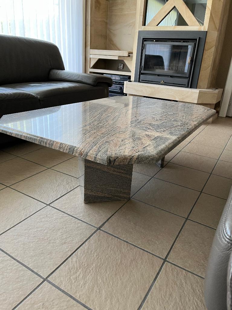 Salontafel, Huis en Inrichting, Tafels | Salontafels, Ophalen, Zo goed als nieuw, Rechthoekig, Overige materialen