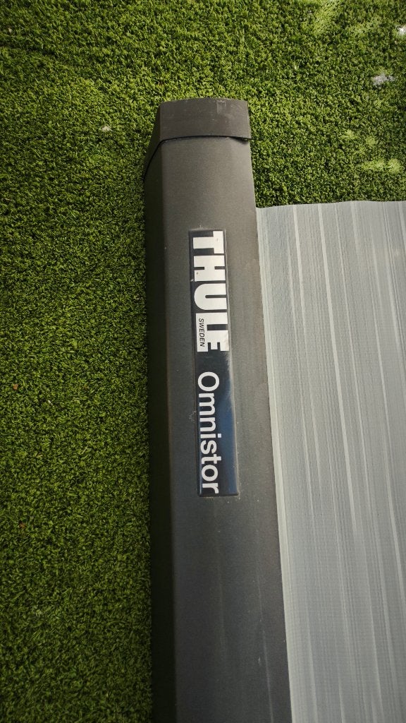 Thule Omnistor 5200 zonnescherm 4.02x2.50m mystic grey, Caravanes & Camping, Enlèvement, Utilisé