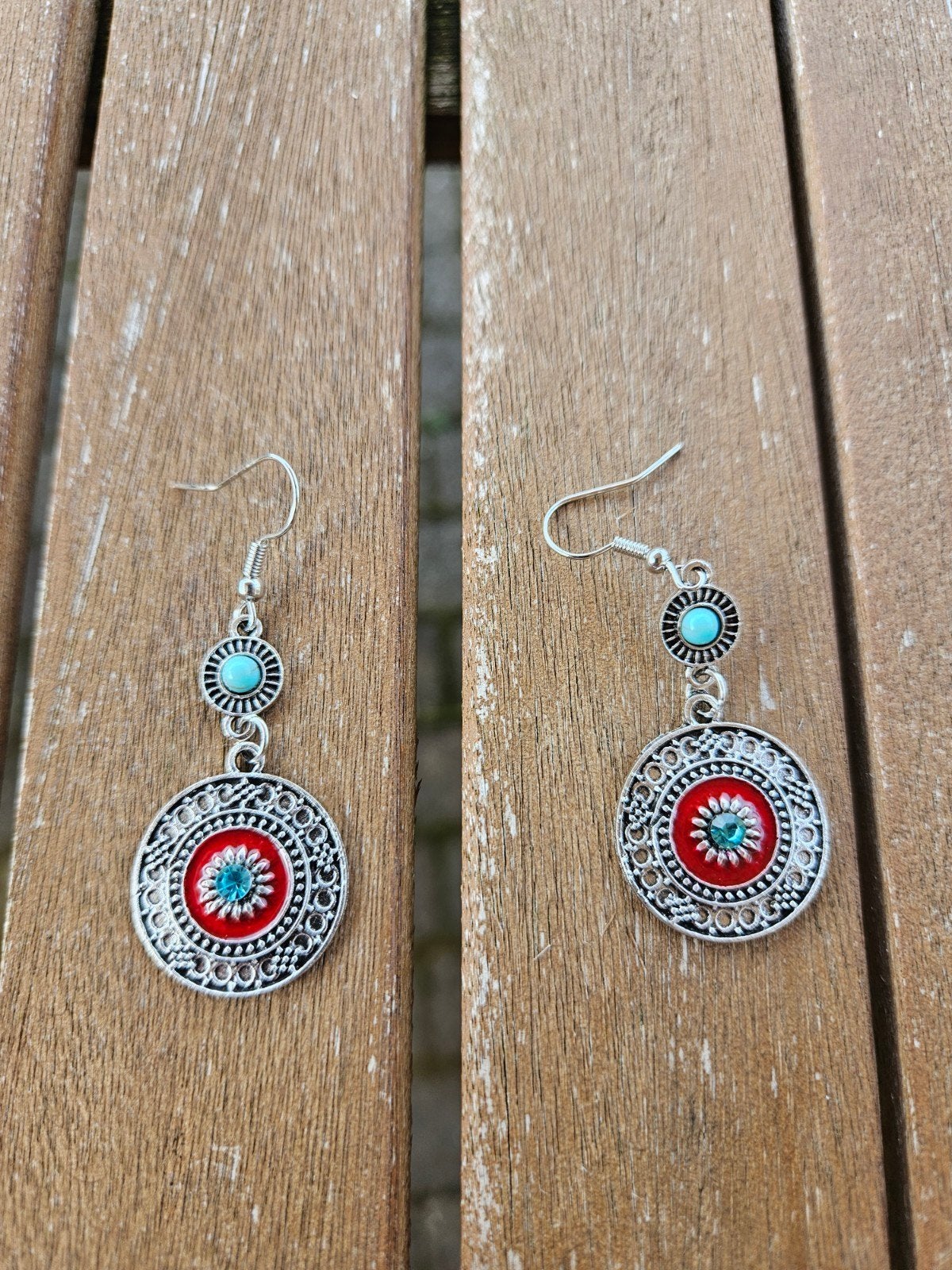 Oorbellen, Comme neuf, Autres matériaux, Argent, Pendantes