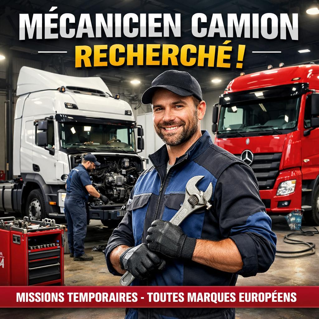 Mecanicien camion / poids lourds recherché (flex), Offres d'emploi, Emplois | Automobile, À partir de 5 ans, Freelance ou Intérim