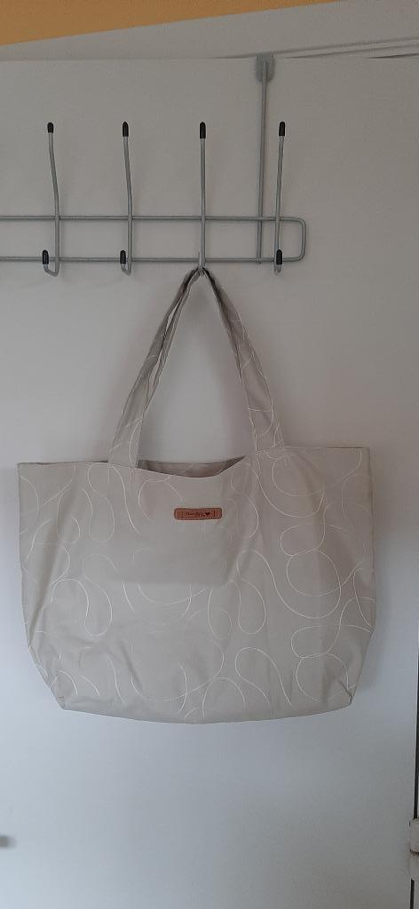 Schoudertas/studententas handgemaakt, Ophalen of Verzenden, Nieuw, Beige, Shopper