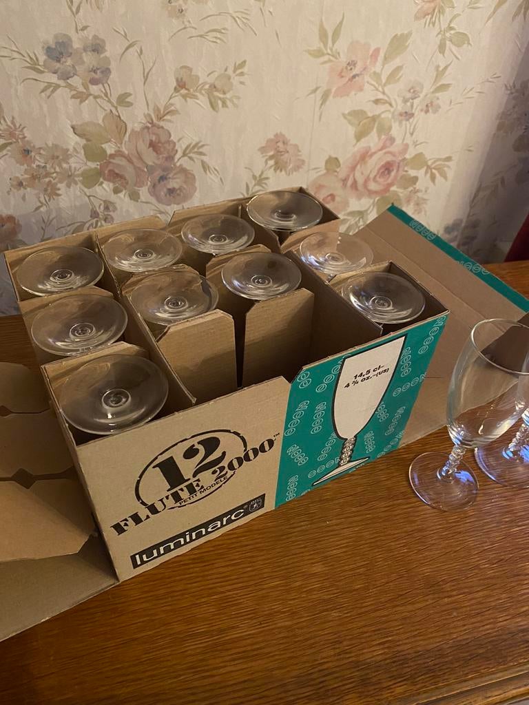 12 Nieuw Liminarc millennium champagne glazen, Ophalen of Verzenden, Nieuw