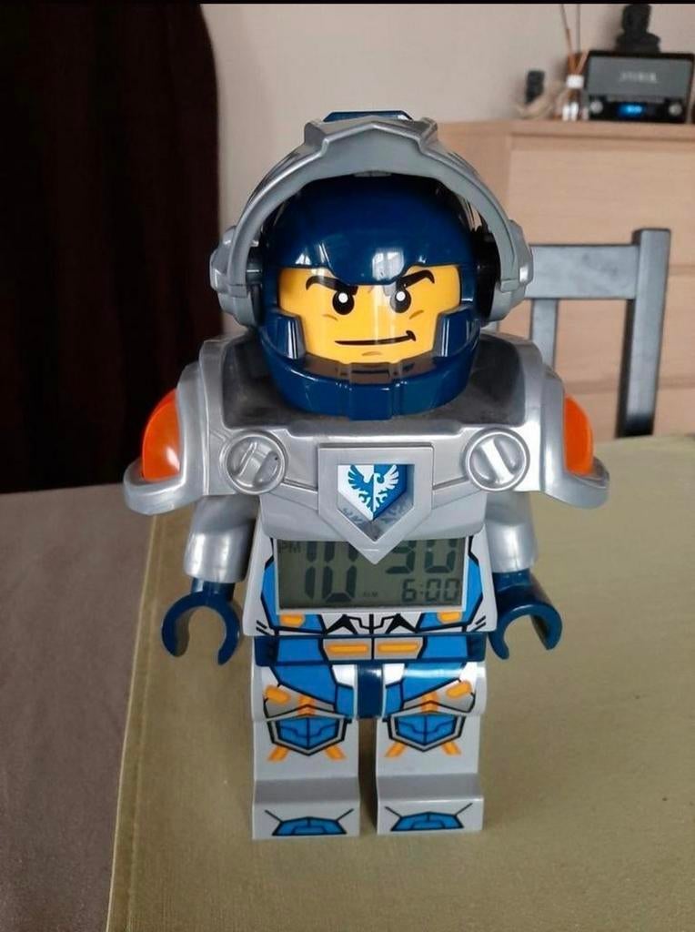 Réveil LEGO Nexo Knights Clay Knight, Enlèvement ou Envoi, Comme neuf, Lego
