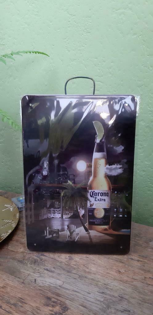Enseigne publicitaire en métal Corona extra - neuf, Enlèvement ou Envoi, Neuf, Panneau publicitaire