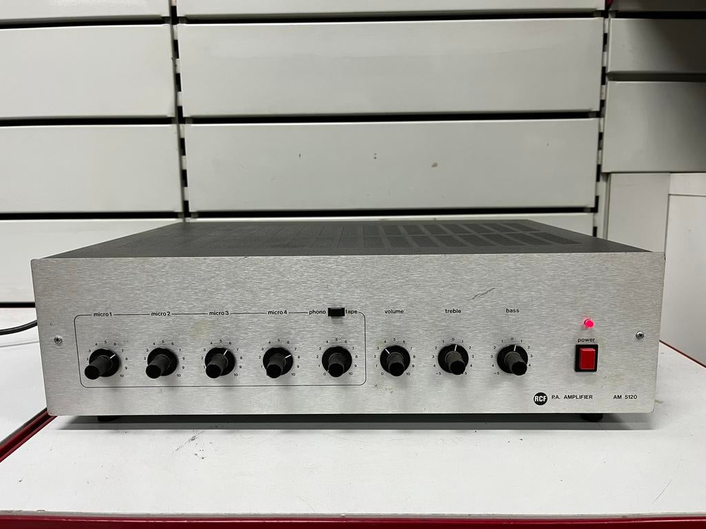 RCF AM 5120 Vintage mixerversterker - gemaakt in Italië, Ophalen of Verzenden, Gebruikt, Speakers