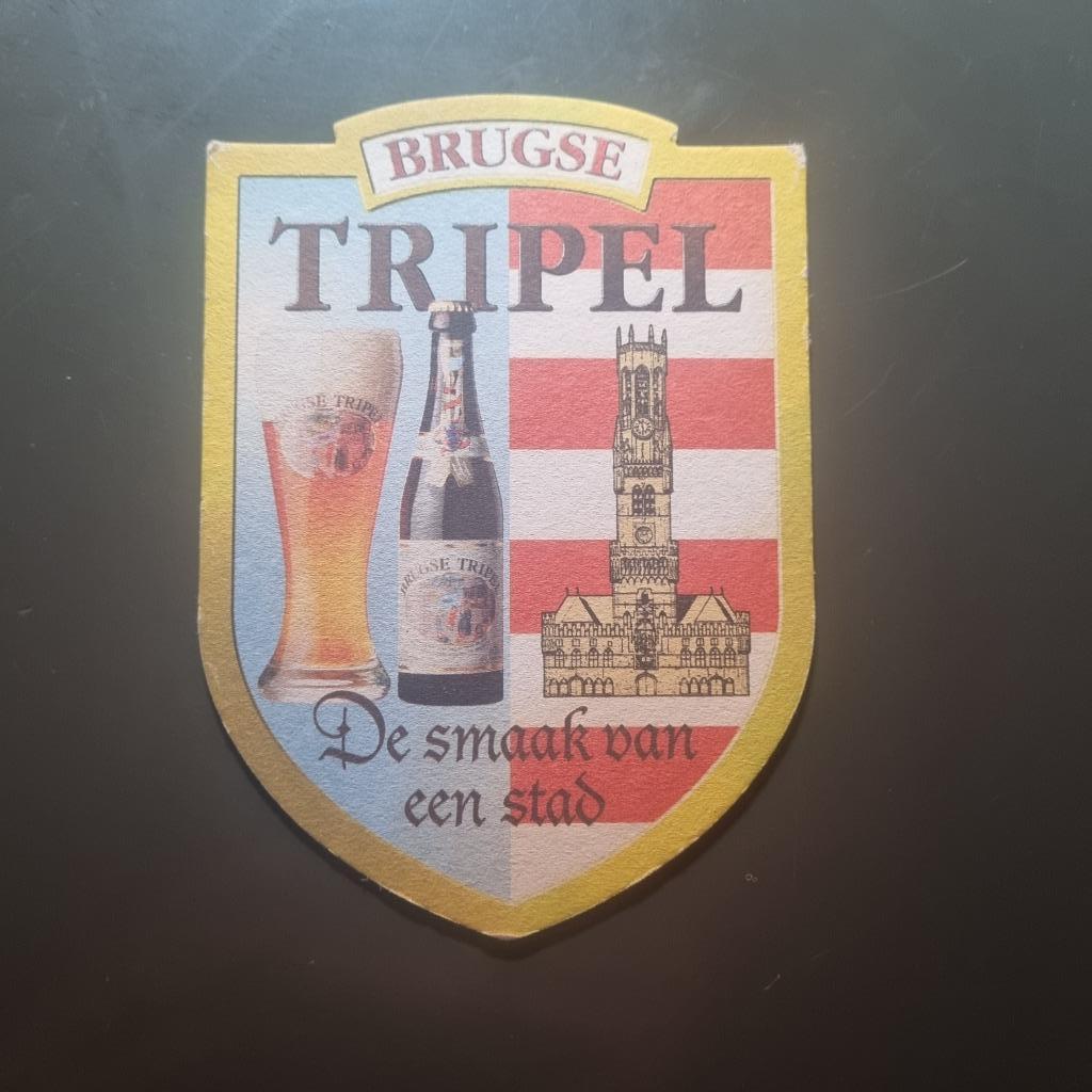 Sous Bock Brugse Tripel (modèle 1), Enlèvement ou Envoi, Utilisé, Sous-bock, Autres marques