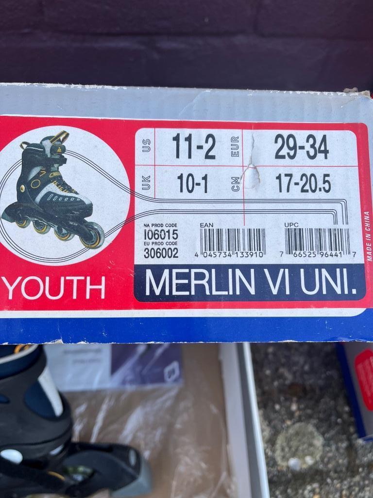 K2 merlin vi uni Skeelers maat variabele 29-34, Sport en Fitness, Ophalen, K2, Kinderen, Nieuw