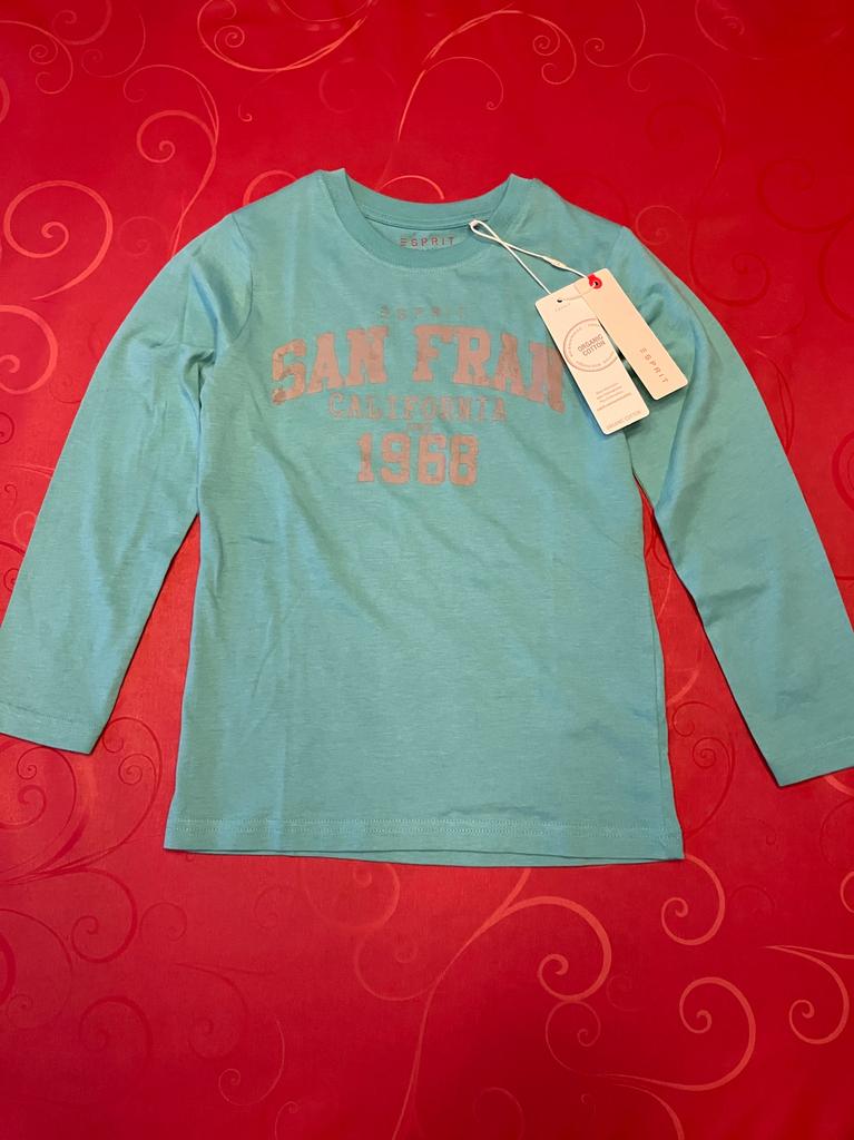 Esprit T-shirt met lange mouwen maat 116 / 6 jaar, Kinderen en Baby's, Kinderkleding | Maat 116, Nieuw, Ophalen of Verzenden, Esprit