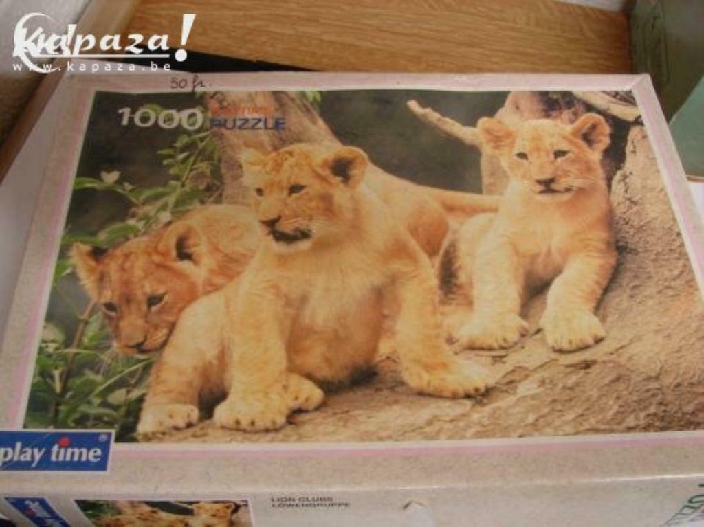 Puzzel play time 1000 stuks, Kinderen en Baby's, Ophalen of Verzenden, Meer dan 50 stukjes, Gebruikt, 6 jaar of ouder