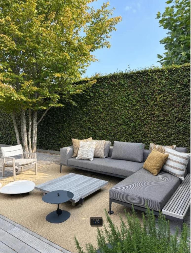 Exclusief tuinmeubilair: Gloster, Ophalen, 4 zitplaatsen, Aluminium, Zo goed als nieuw