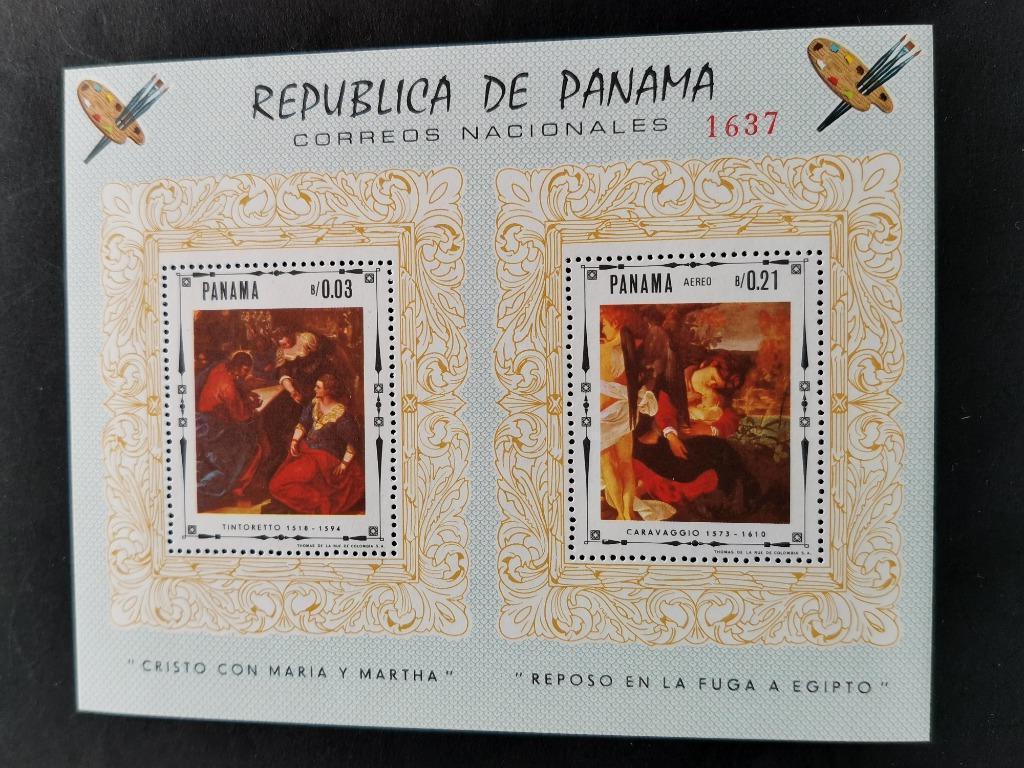 Panama 1968 - religieuze kunst - schilderkunst - BLOK **, Ophalen of Verzenden, Postfris, Midden-Amerika