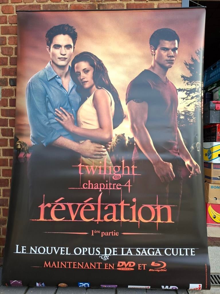 Grote dubbelzijdige Cinema Twilight Revelation-posters, Ophalen, Zo goed als nieuw, Film, Poster
