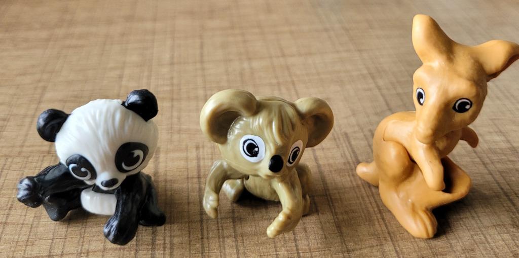 3 miniatuur diertjes reeks Kindersurprise, Ophalen of Verzenden, Zo goed als nieuw