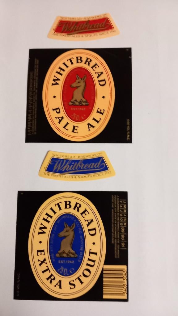 Whitbread, Étiquettes (139), Collections, Enlèvement ou Envoi, Comme neuf