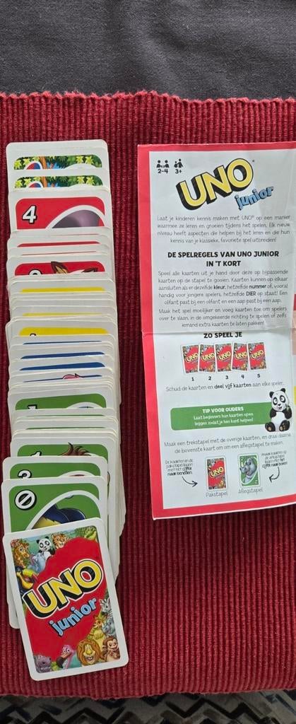 UNO Junior de Mattel, Hobby & Loisirs créatifs, Jeux de société | Jeux de cartes, Enlèvement, Utilisé