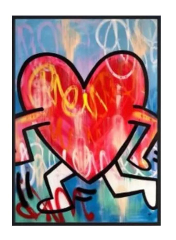 Gunnar Zyl : œuvre unique hommage à Keith Haring