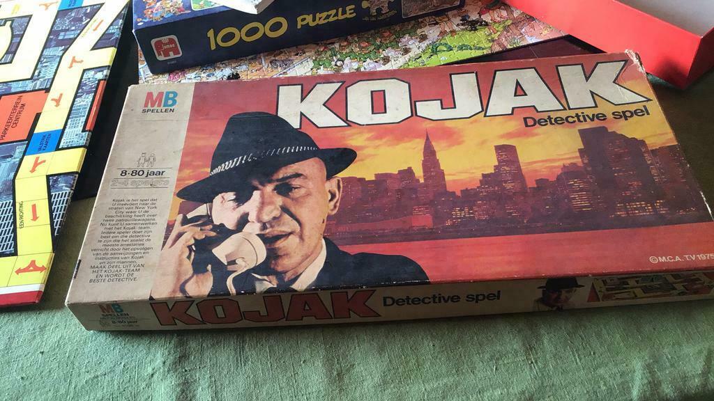 Jeu de société Kojak, Trois ou quatre joueurs, Enlèvement ou Envoi, Utilisé, MB