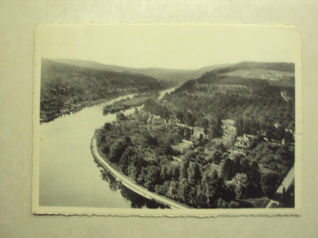 48281 - LUSTIN - LA MEUSE ET L'ILE - ZIE 2 FOTO'S, Envoi