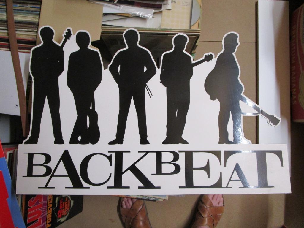 THE BEATLES = BACKBEAT FILM - STAAND PROMO BORD UIT WINKELS, Ophalen of Verzenden, Zo goed als nieuw