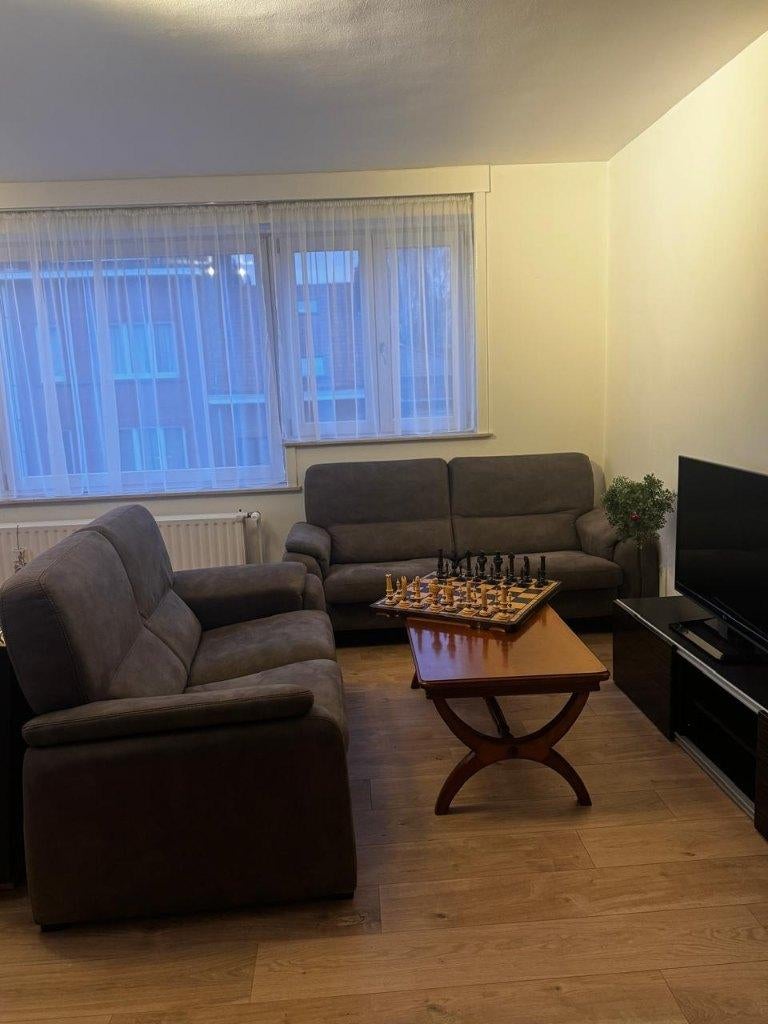 Grijze woonkamer 2 stoelen + 3 stoelen — als nieuw (2e verd), Huis en Inrichting, Ophalen, Minder dan 75 cm, Zo goed als nieuw
