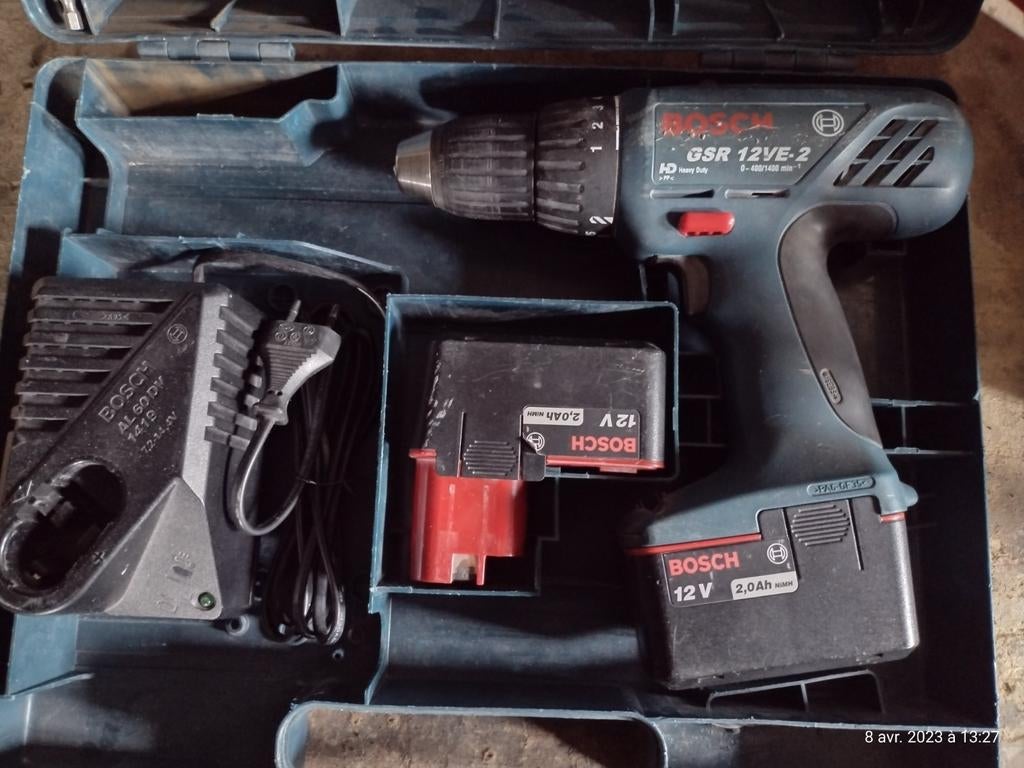 Bosch visseuse, Bricolage & Construction, Enlèvement ou Envoi, Utilisé, Foreuse et Perceuse, 600 watts ou plus
