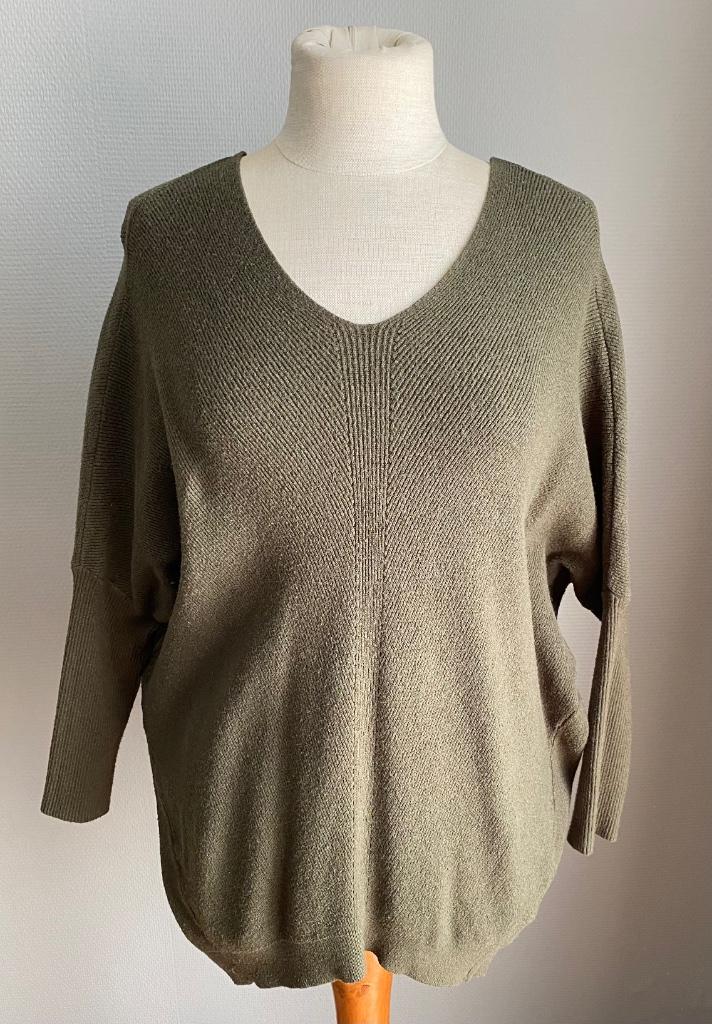 Khaki-kleurige trui Enzoria maat TU, Kleding | Dames, Enzoria, Verzenden, Zo goed als nieuw, Groen