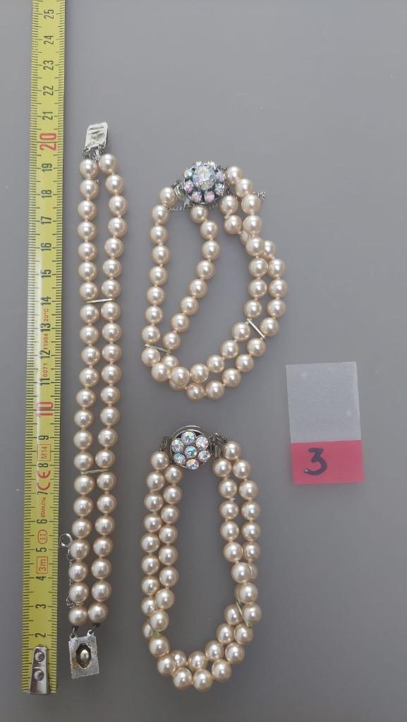 Parelarmband Perlas Sureda Manacor Mallorca, Ophalen of Verzenden, Nieuw, Met strass