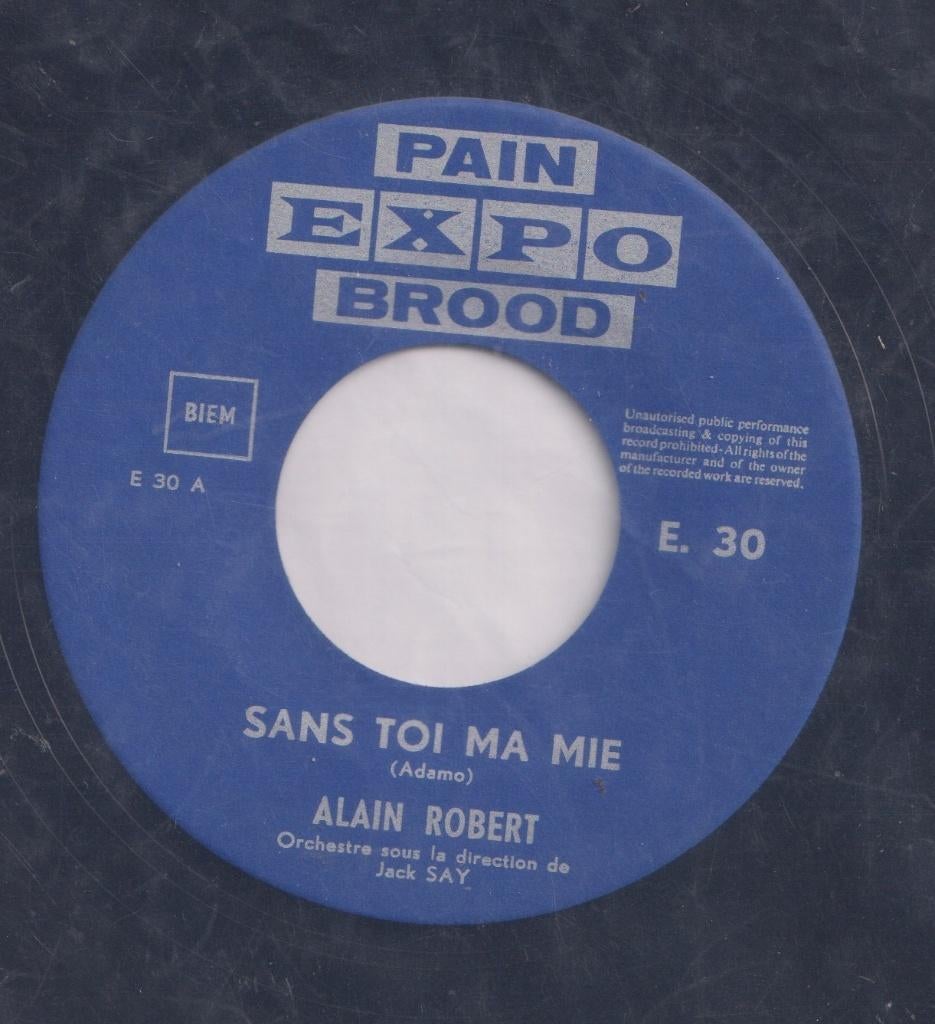 Alain Robert – Sans toi ma mie / Je me sens tres seul, Enlèvement ou Envoi, Utilisé, Pop