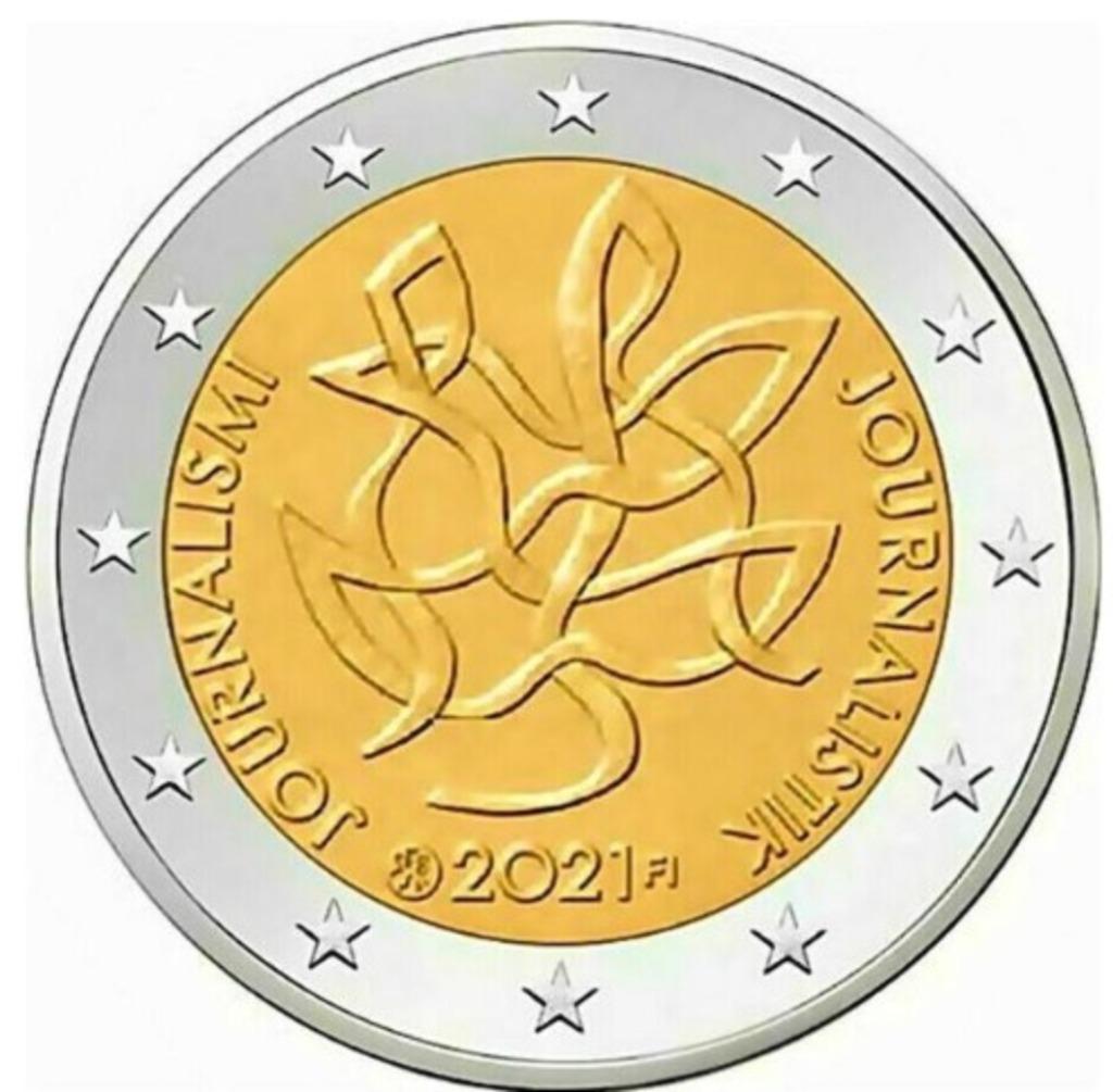 2 euro Finland 2021 Journalistiek, Ophalen of Verzenden, Finland, 2 euro