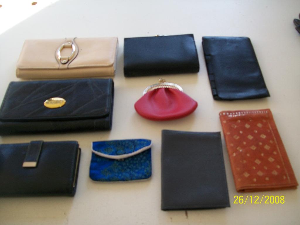 Pochettes à main pour dame + portefeuille et porte-monnaie, Ophalen, Zo goed als nieuw